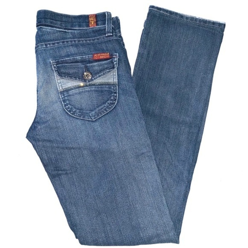 7 For All Mankind sz 25 Straight Leg blue jeans